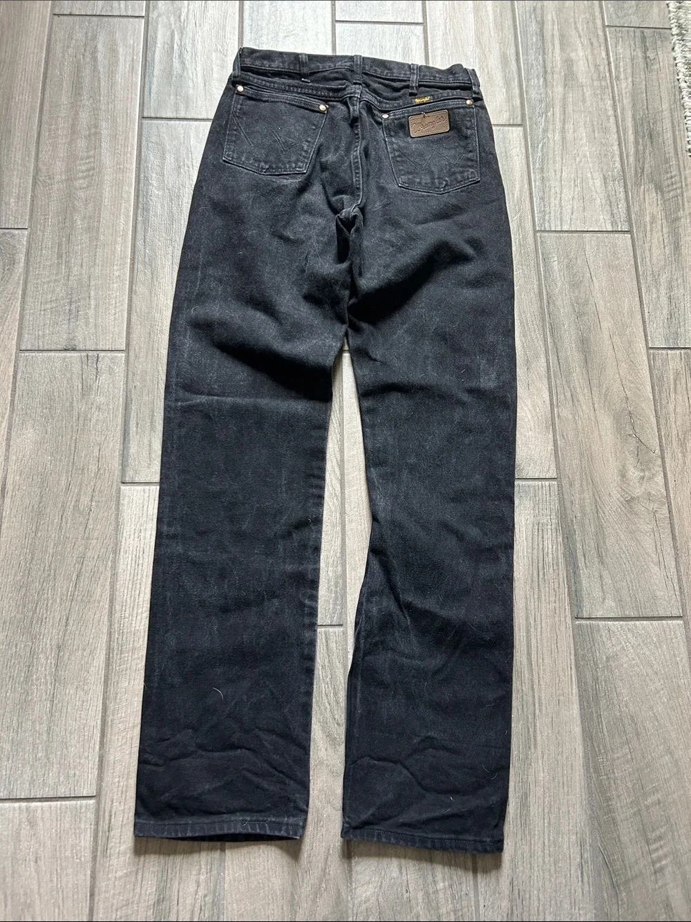 Wrangler Black Straight-Leg Men's Jeans